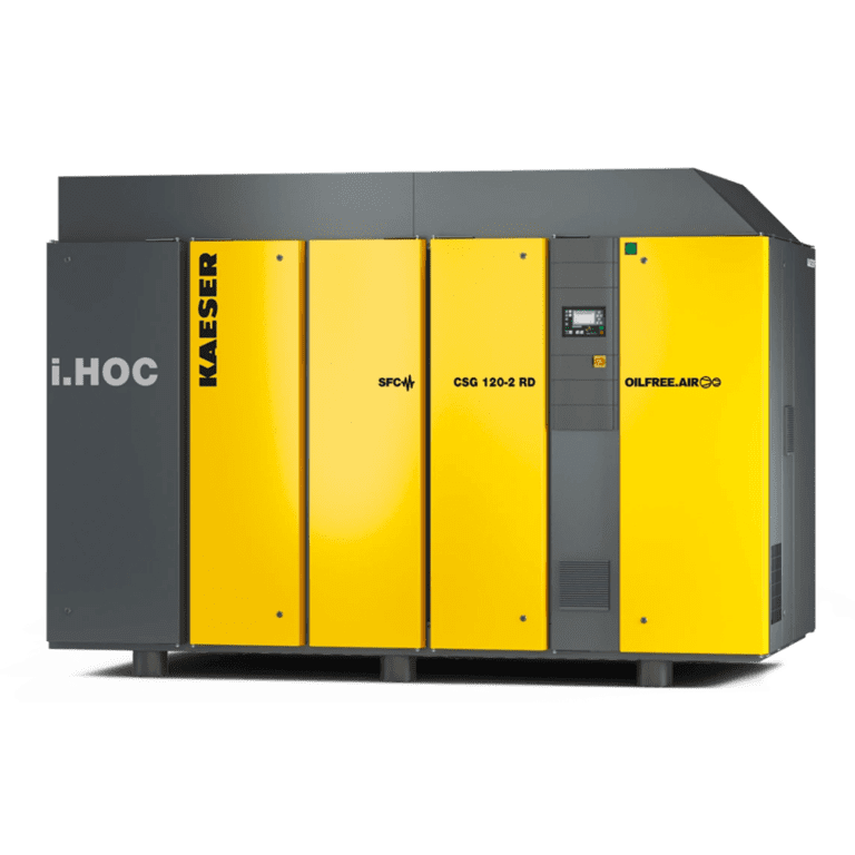 Screw compressors with integrated compressed air dryer